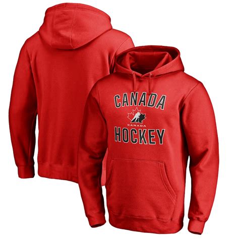 red hockey canada hoodie